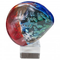 Colorful Murano glass sculpture